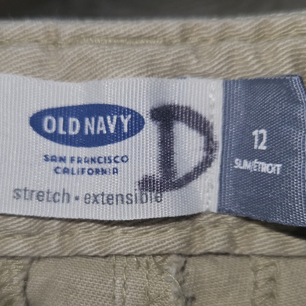 Old Navy Slim Fit Stretch Pants - Tan